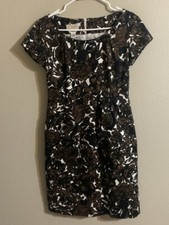 Talbots floral sheath dress w/pockets 2P