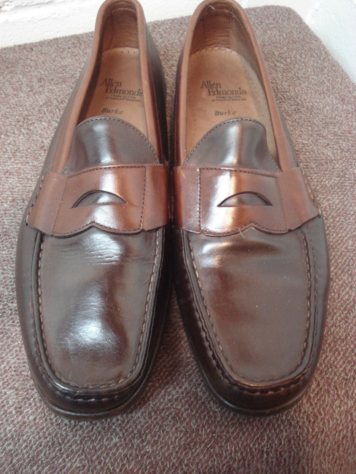 Allen Edmonds Burke Mens Brown Penny 