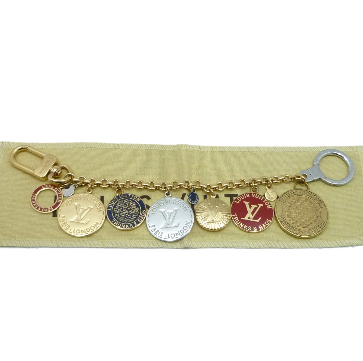 Auth LOUIS VUITTON Trunks & Bags Key Chain Bag Charm M60071 Multi 