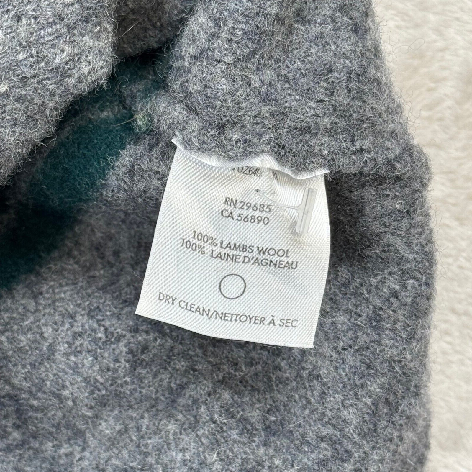 Pendleton Button Up Sweater Striped 100% Lambs Wo… - image 7