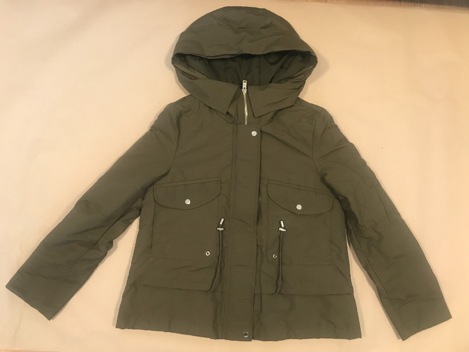 Mango Parka Anita Khaki Green Size XS (130423)