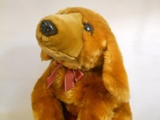 Large 28" plush stuffed floppy brown puppy dog realistic toy pillow nice.