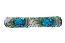 Handmade Fabric Yoga Mat Flower Bag Accessory Carrier Gym Tribal Art Thai Craft
