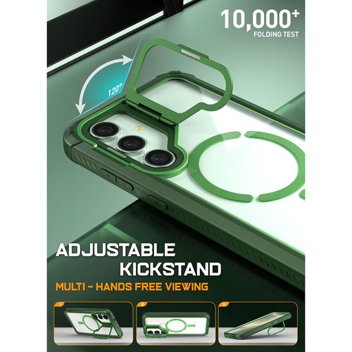 For Galaxy S24 Plus Case Bumper Shockproof Poetic Cover w/Screen Protector Green - 第 3/6 張圖片