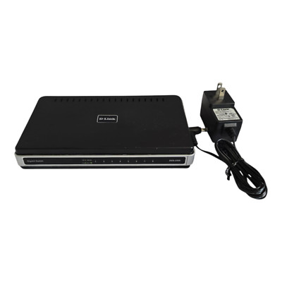 D-LINK DGS-2208 Gigabit Desktop Switch 8-Port w/ Power Supply TESTED & WORKING!