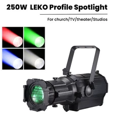 LED 250W LEKO Profile Spotlight RGBW 4IN1 Spotlights For Stage Theater Focus