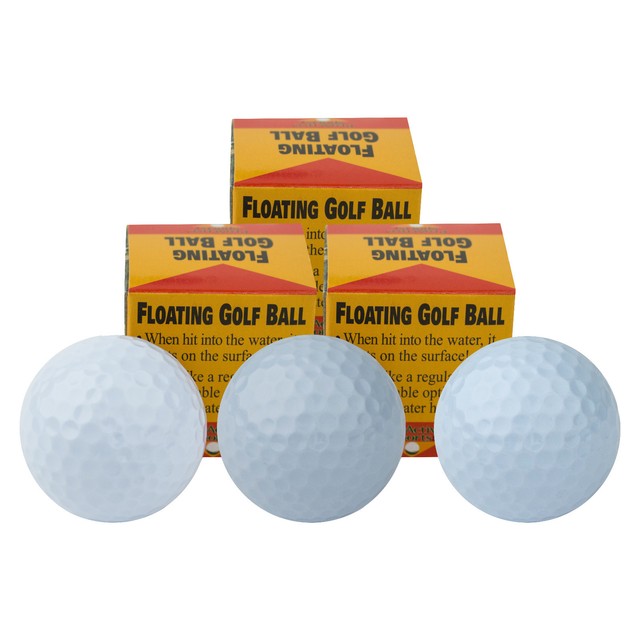 3 PACK of Floating Golf Balls Trick Floater for Practice, Fun, or Gag
