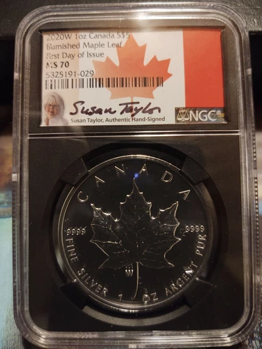 2020W Canada $5 Burnished Ngc70 Susan Taylor First Day Issue