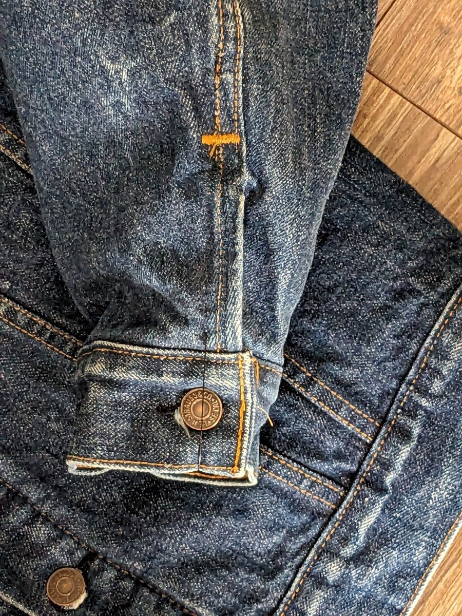 VTG Levis Medium Wash Blanket Lined Troy Mills Denim Made VTG Levis Medium Wash Blanket Lined Troy Mills Denim Made