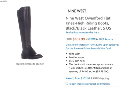 owenford knee high riding boot