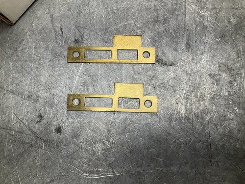 Pair of Norwalk Lock CO Vintage Door Latch Locks Brass w/ Key Antique - Picture 3 of 14