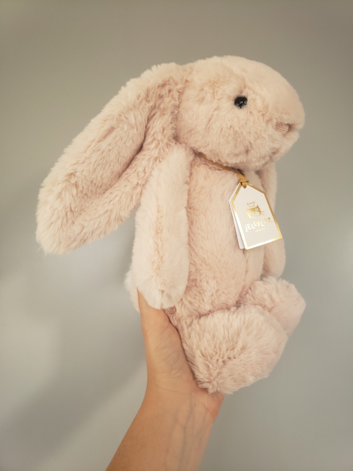 BNWT Jellycat Medium Bashful Luxe Bunny BAS3WIL Willow Rabbit Plush Toy New