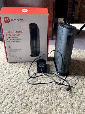 MG7550 Motorola Cable Modem plus Router - AC1900 WiFi Router with Power ...