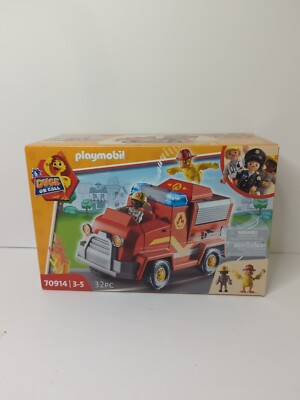 PLAYMOBIL Duck On Call Fire Truck Toy With Figures - Weight-Shift Steering & Water Cannon 2 thumbnail image