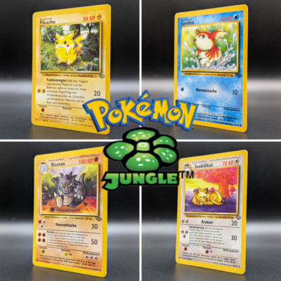 Pokemon ''Dschungel / Jungle'' Große Auswahl an Common und Uncommon Einzelkarten