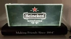 Vintage Green Heineken Light Up Beer Sign “Making Friends Since 1864”