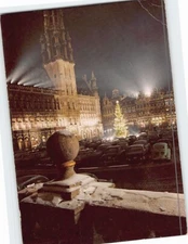 Postcard Market Place Brussels Belgium