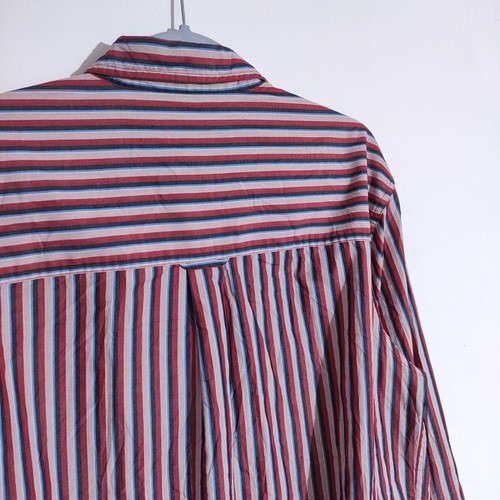 Camisa Ralph Lauren Chaps Rosa Rayas Grande Retro Manga Larga Para Hombre Informal De Colección - Imagen 13 de 13