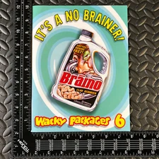 TOPPS 2007 WACKY PACKAGES ANS6 DEALER BROCHURE FLYER SELL SHEET ALL-NEW SERIES 6