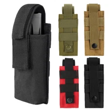 Flashlight Pouch Holder Nylon Belt Holster LED Flashlight Torch Protective Case