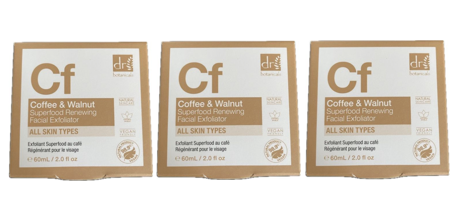 Dr Botanicals Advanced Coffee Renewing Facial Exfoliator 60Ml - Image 3