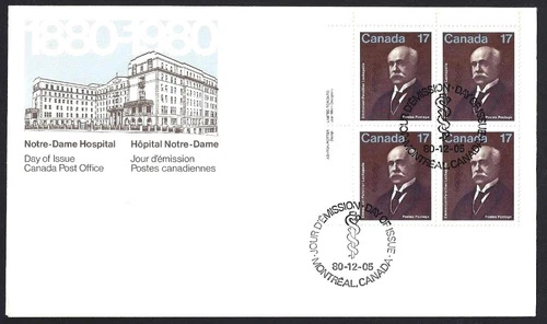 Canada   #877  ULpb     "E.P.  Lachapelle"       Brand New  1980  Block Issue