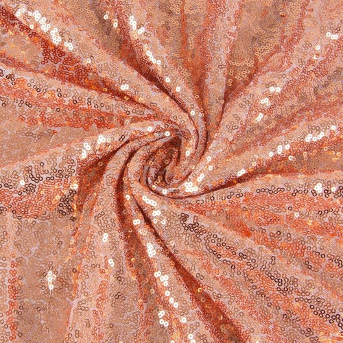 Soft 10 Yards Rose Gold Sequin Fabric - Perfect for Costumes & Dresses - Picture 3 of 7