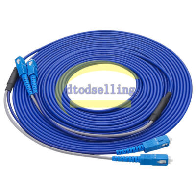 40M Indoor Armored Fiber Patch Cord Duplex SM SC-SC UPC FTTH Fiber Cable Jumper
