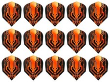 5 New Sets Harrows Plexus Standard Dart Flights - Ships w/ Tracking - Orange