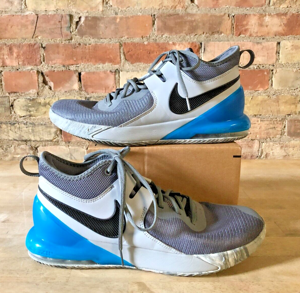 Nike Air Max Impact CI1396-003 Men's Sneakers - Smoke Gray/Aqua Blue - Size 11.5