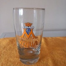 Ancien verre bières Brie VEZELISE