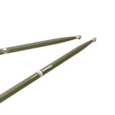 ProMark Classic Forward 5A TX5AW-Green Hickory Drumsticks, Oval Wood Tip Pair