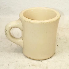 Vintage Wallace 6-T China Cream Color Coffee Cup Mug  Los Angeles CA