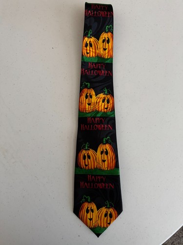 Tie Necktie Happy Halloween 56.5" Poly - Picture 2 of 2