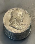[Lot of 5] Franklin Half DoIlar - 90% - Choose How Many Lots of 5!