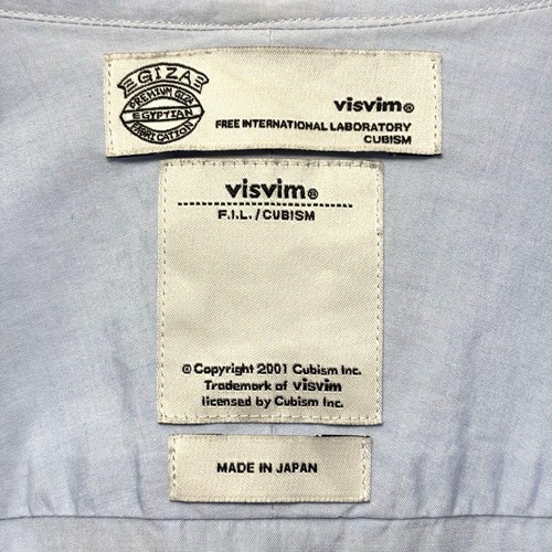 visvim S/S Cotton Linen BD Shirt Light Blue Size 1 VM082590 - Picture 3 of 13