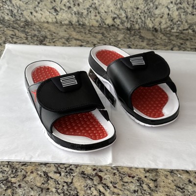 Jordan Black and Red Adjustable Slide Sandals Men main image 4