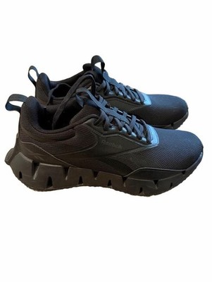 Men s Reebok Zig Dynamica Size 7 Black Running Shoes