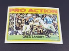 1972 TOPPS FOOTBALL #261 PRO ACTION GREG LANDRY HIGH GRADE NR MINT + BEAUTIFUL