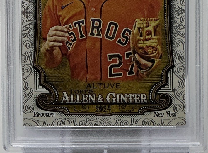 Jose Altuve PSA 10 -2024 Topps Allen & Ginter Portrait w/ Foil Filagree -Astros view 3