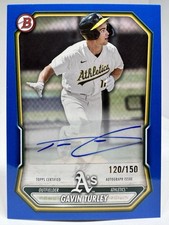 Gavin Turley #BPA-GT 2026 Bowman Prospects Signed Autograph Blue /150 1st Bowman