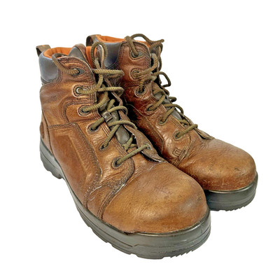 Rockport Work Men's 12W RK6640 Work Boot Brown Composite Toe Waterproof Used
