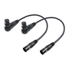 Right Angle XLR Cable, Adjustable-Angle Female to Straight Male Microphone Mi...
