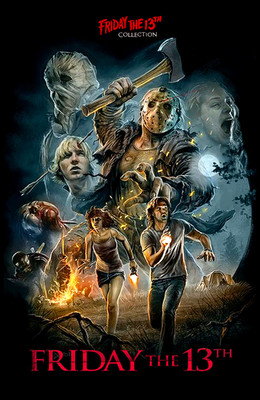 SF・ファンタジー・ホラー FRYDAY THE 13TH 3-D MOVIE POSTER Friday the 13th Part III-3D (1982) One Sheet Movie Poster - SPAN