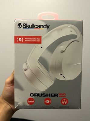 Skullcandy Crusher Evo Wireless Over-Ear Headphones Bluetooth 3.5mm White