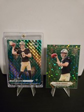 Tyler Shough Green Mosaic Prizm + Donruss Elite Green Disco - Saints RC QB Lot