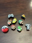 Jibbitz Crocs shoe charms lot 9 Super Mario Mario Luigi Bowser Yoshi Pokémon — photo 1