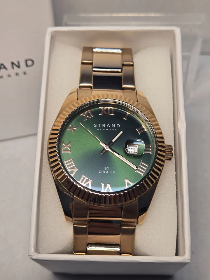 Obaku-Strand, DELMORE новом 42 мм, аналоговые часы - для мужчин S721GDVESV новый! - Изображение 3 из 4