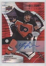 2021-22 Upper Deck Allure Rookies Red Rainbow Tanner Laczynski #114 Auto 9lc