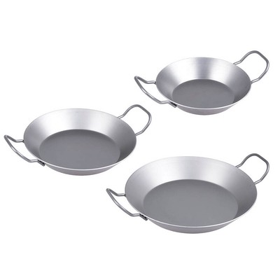 chg Servierpfannen-Set silber 20 cm + 24 cm + 28 cm
